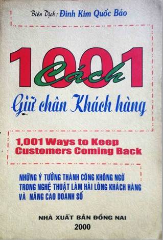 1001 cách giữ chân khách hàng (Đinh Kim Quốc Bảo) - Atabook.com